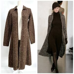 Ralph Lauren Collection Purple Label Long Cardigan Cashmere Sweater Coat Runway